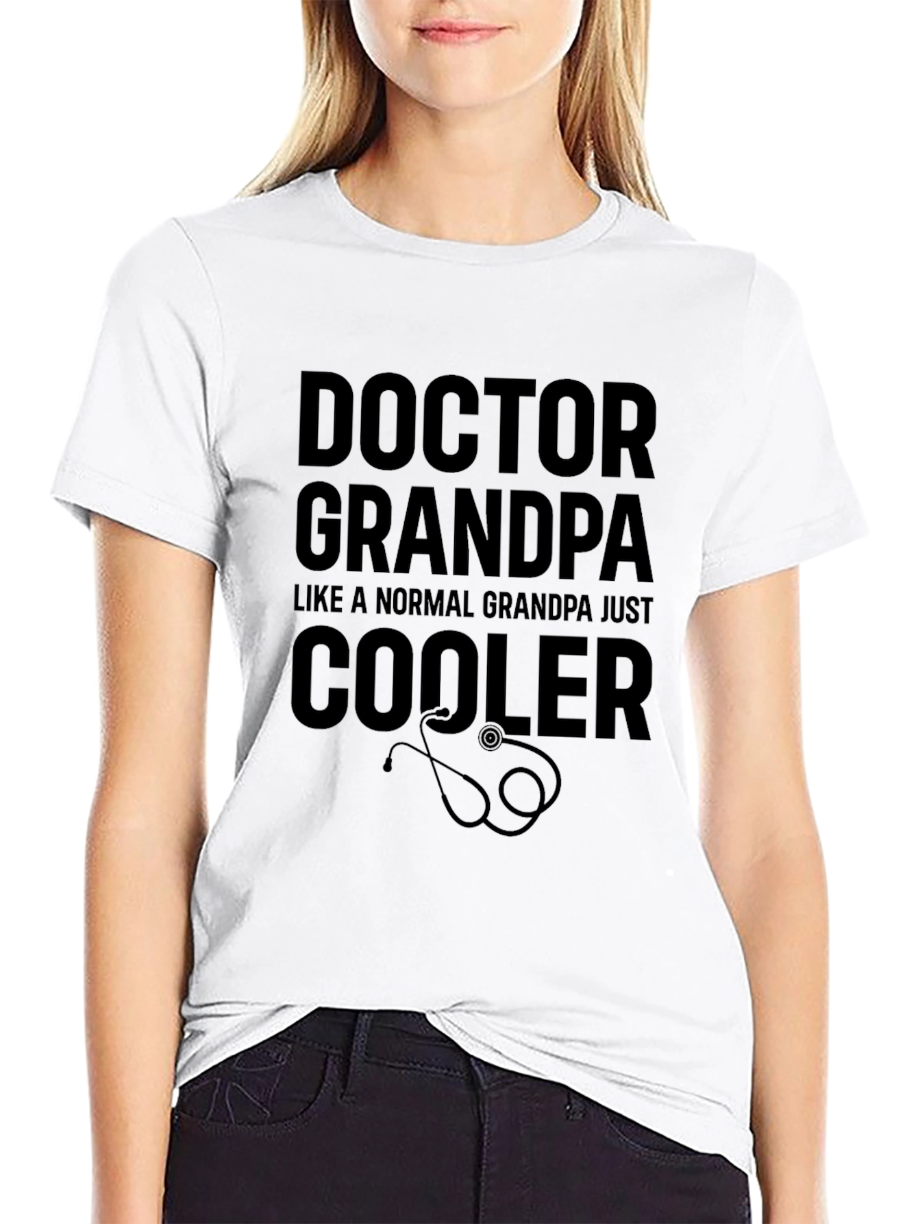 Black Doctor Grandpa T-Shirt - Cool Grandpa Tee view 9