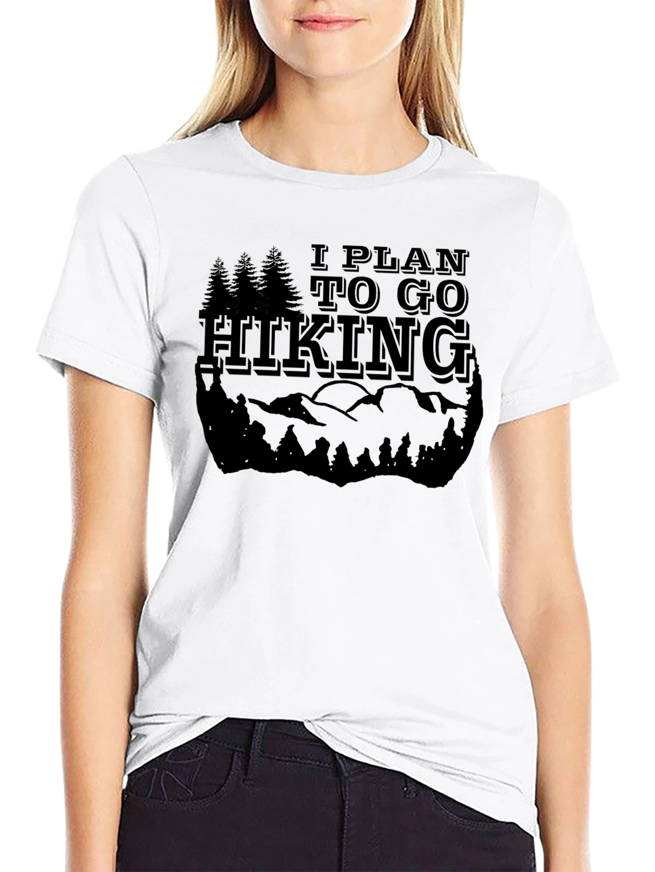 Black Hiking Graphic Tee - Black Adventure Shirt view 9