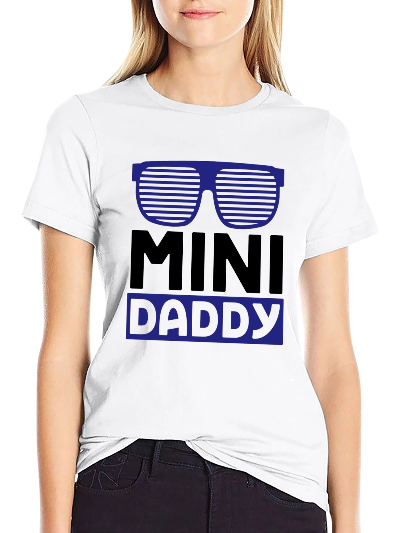 Black Mini Daddy T-Shirt, Funny Father's Day Gift view 9