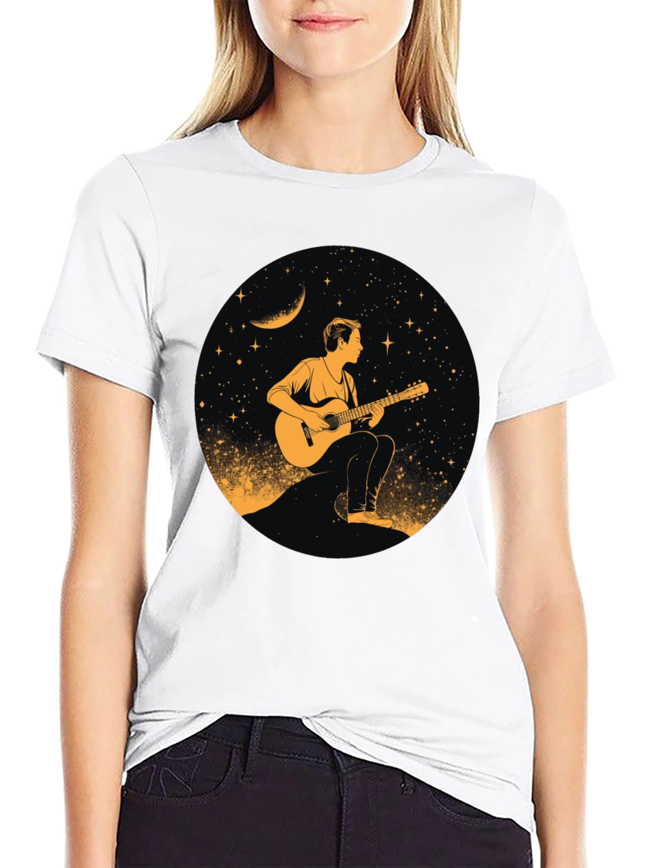 Guitarist Under the Stars Graphic Tee - 9