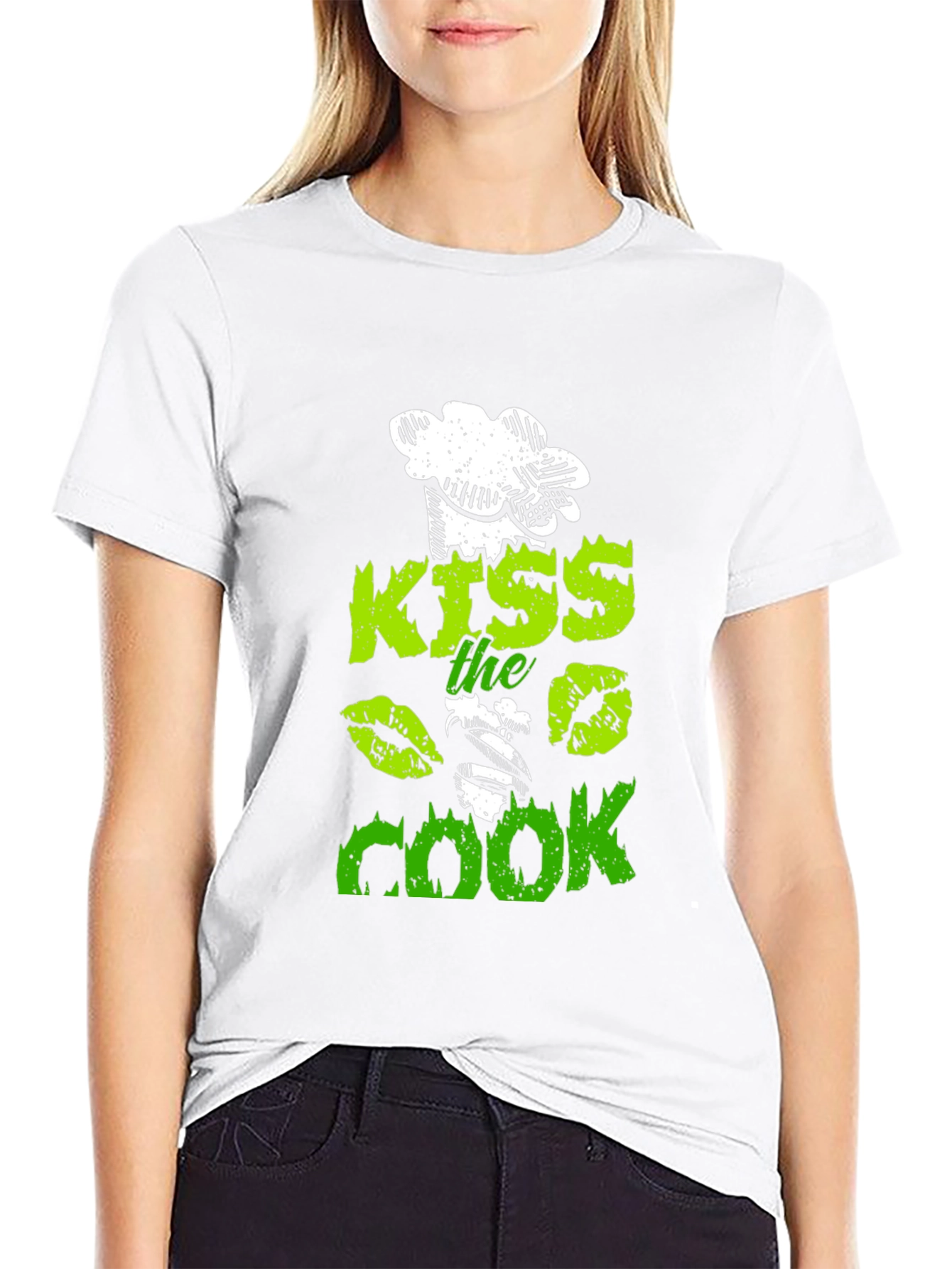 Black Kiss The Cook Graphic T-Shirt view 9