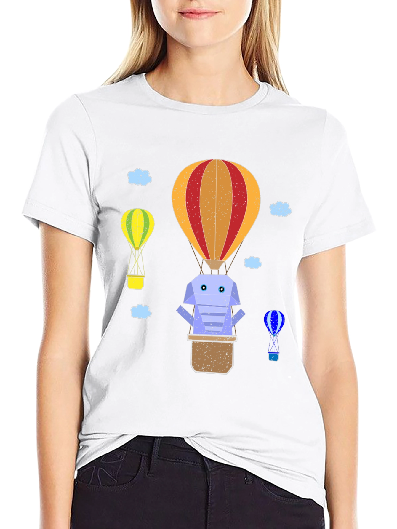 Black Novelty Balloon Graphic T-Shirt view 9