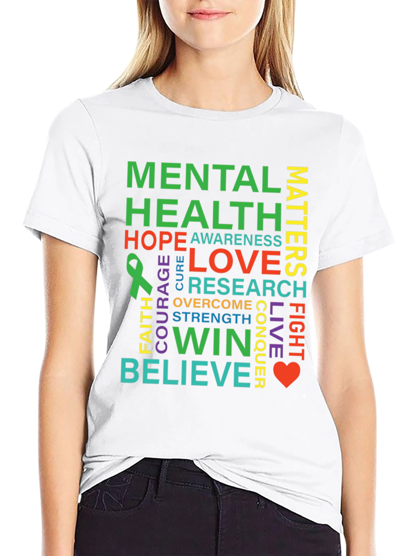 Black Mental Health Matters T-Shirt Awareness Tee view 9