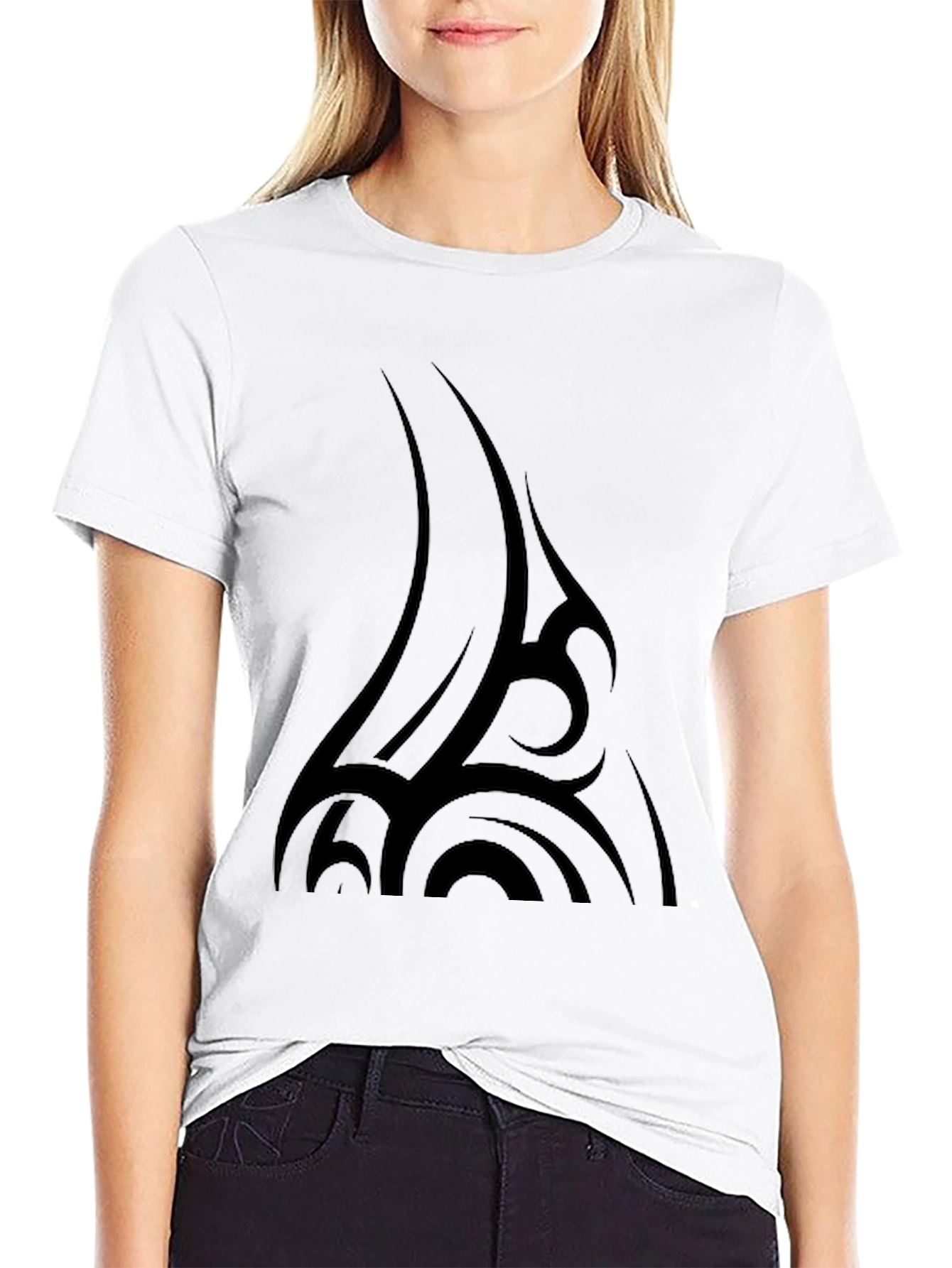 Black Tribal Tattoo Black T-Shirt view 9