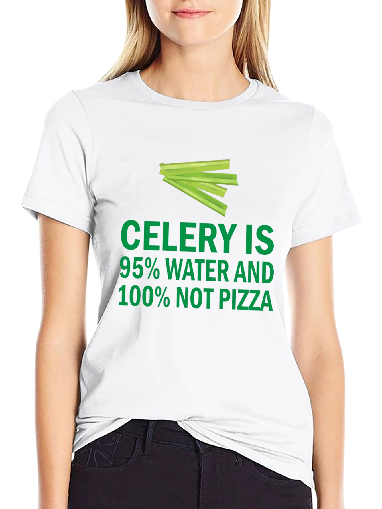Celery Not Pizza Graphic Tee - 9