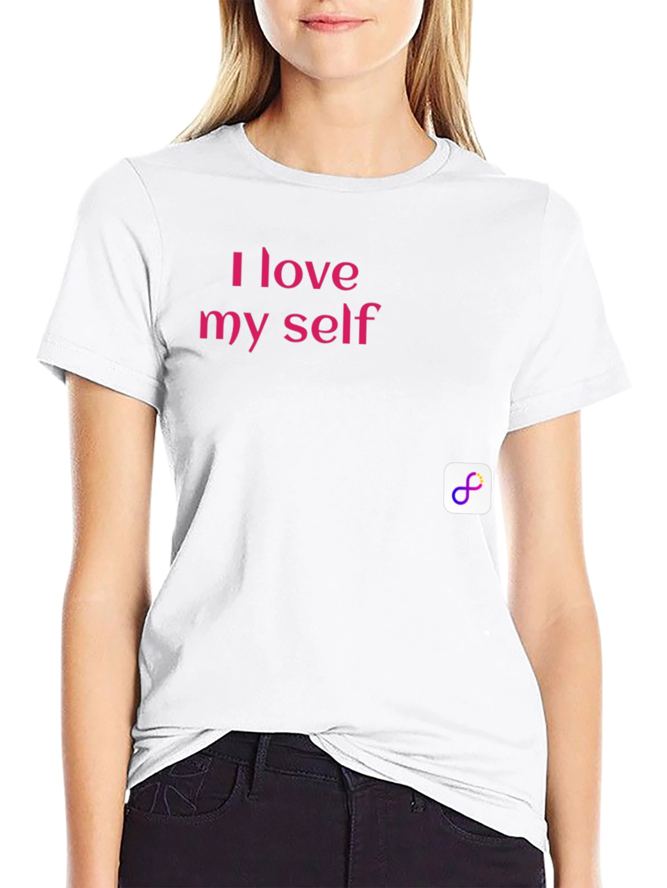 Black I Love Myself Black T-Shirt view 9