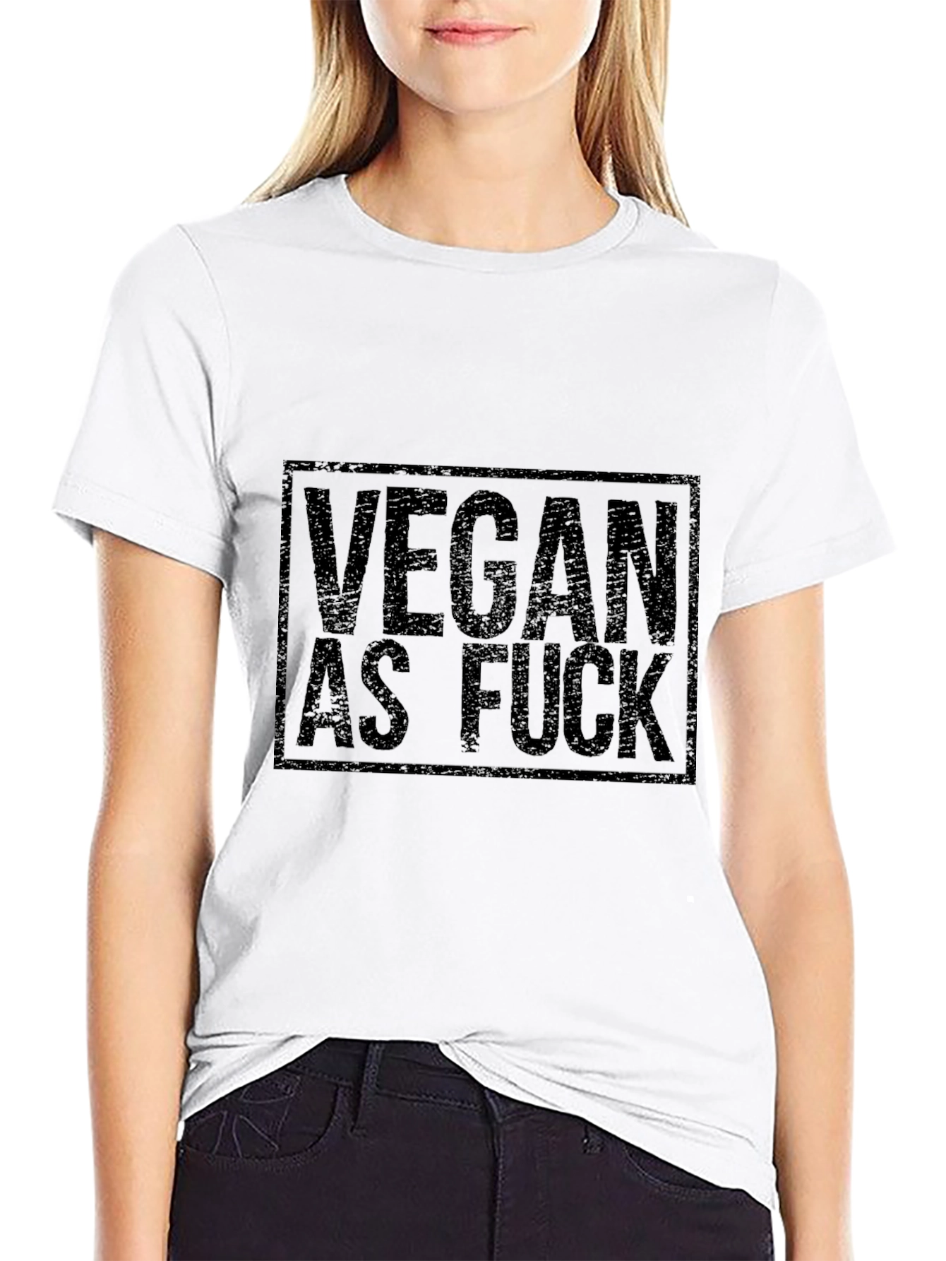 Vegan As Fuck Graphic Tee - Black - 9