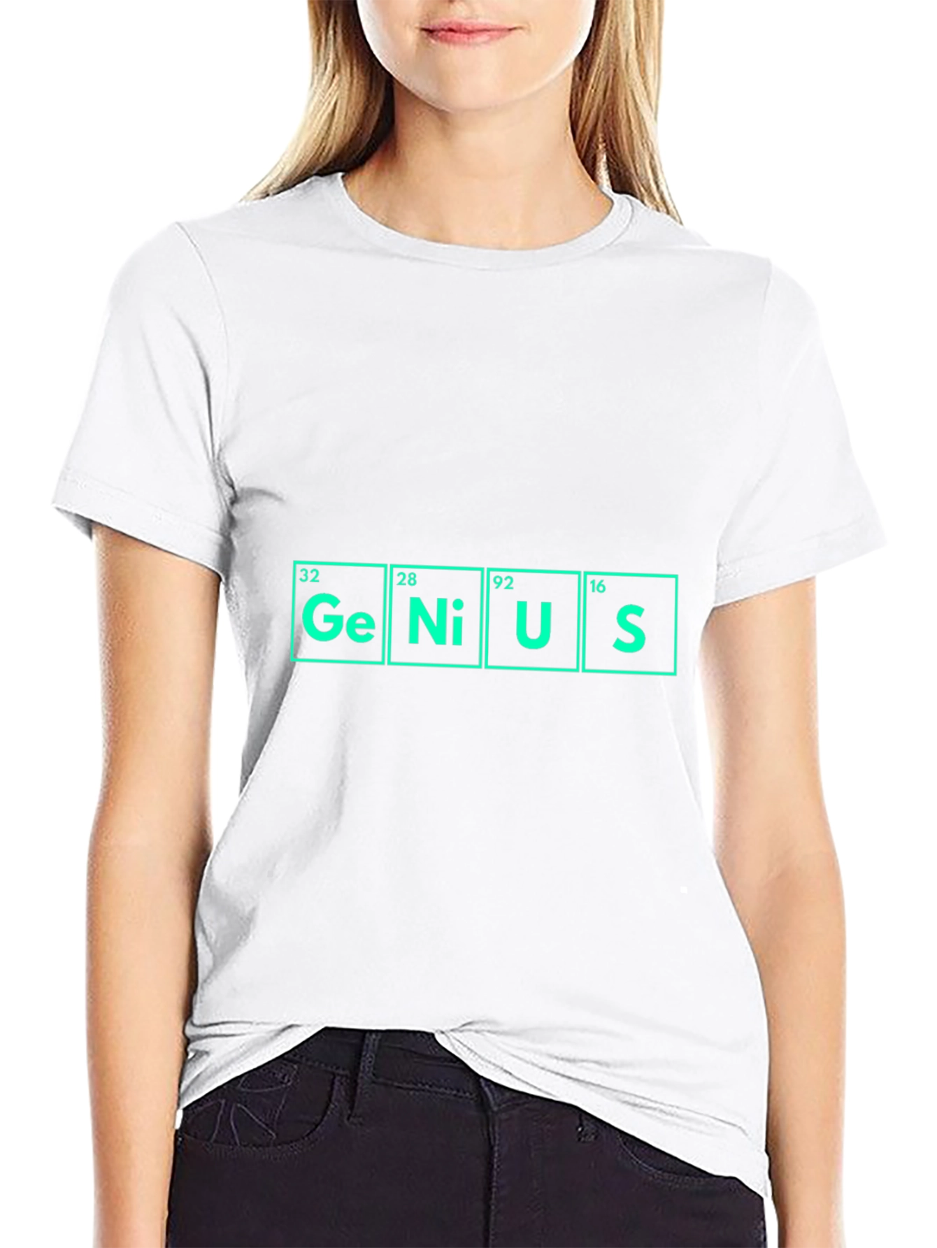 Black Genius Periodic Table Black T-Shirt view 9