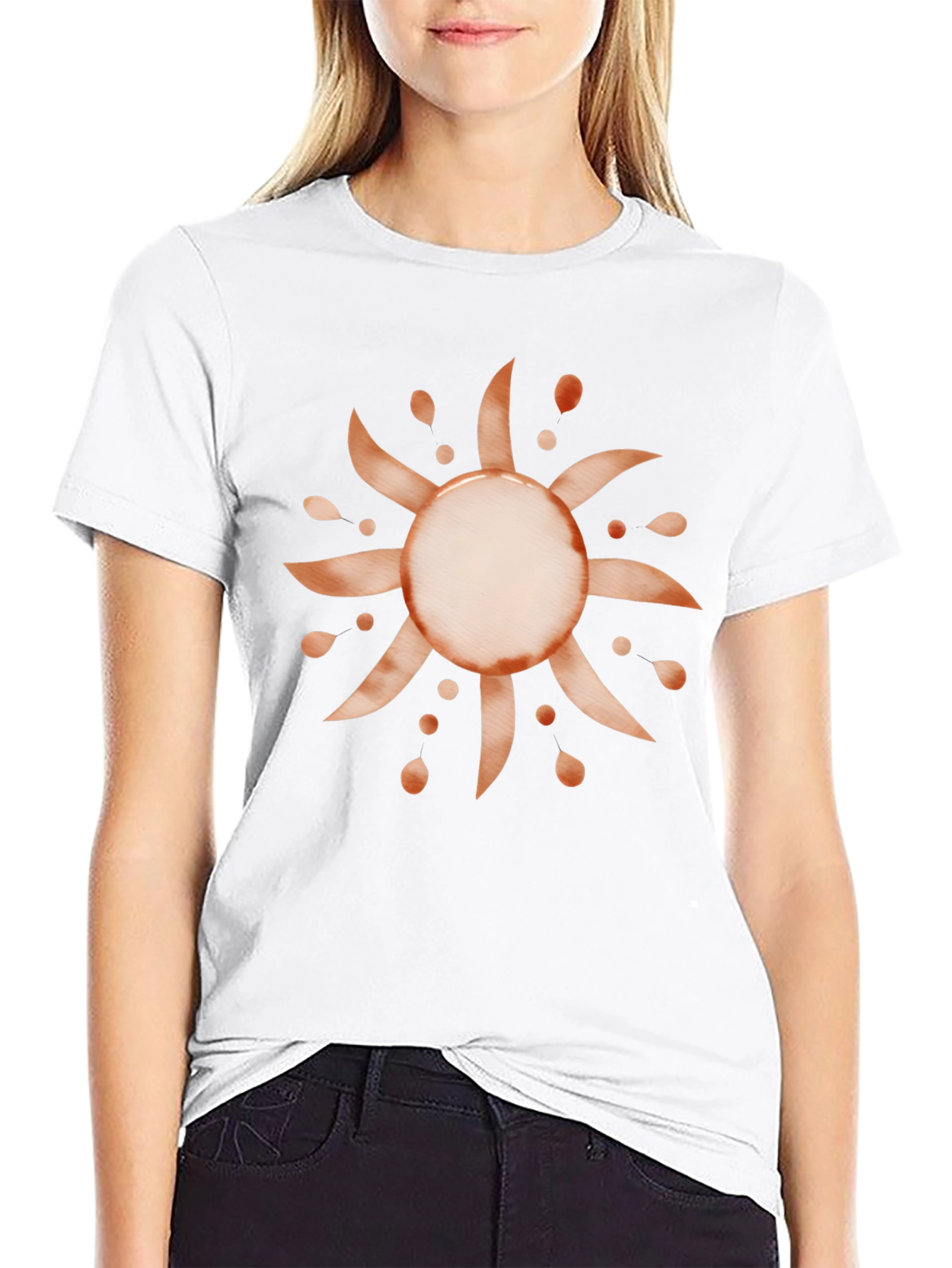 Black Sunburst Graphic Tee - Tangled Inspired Design view 9