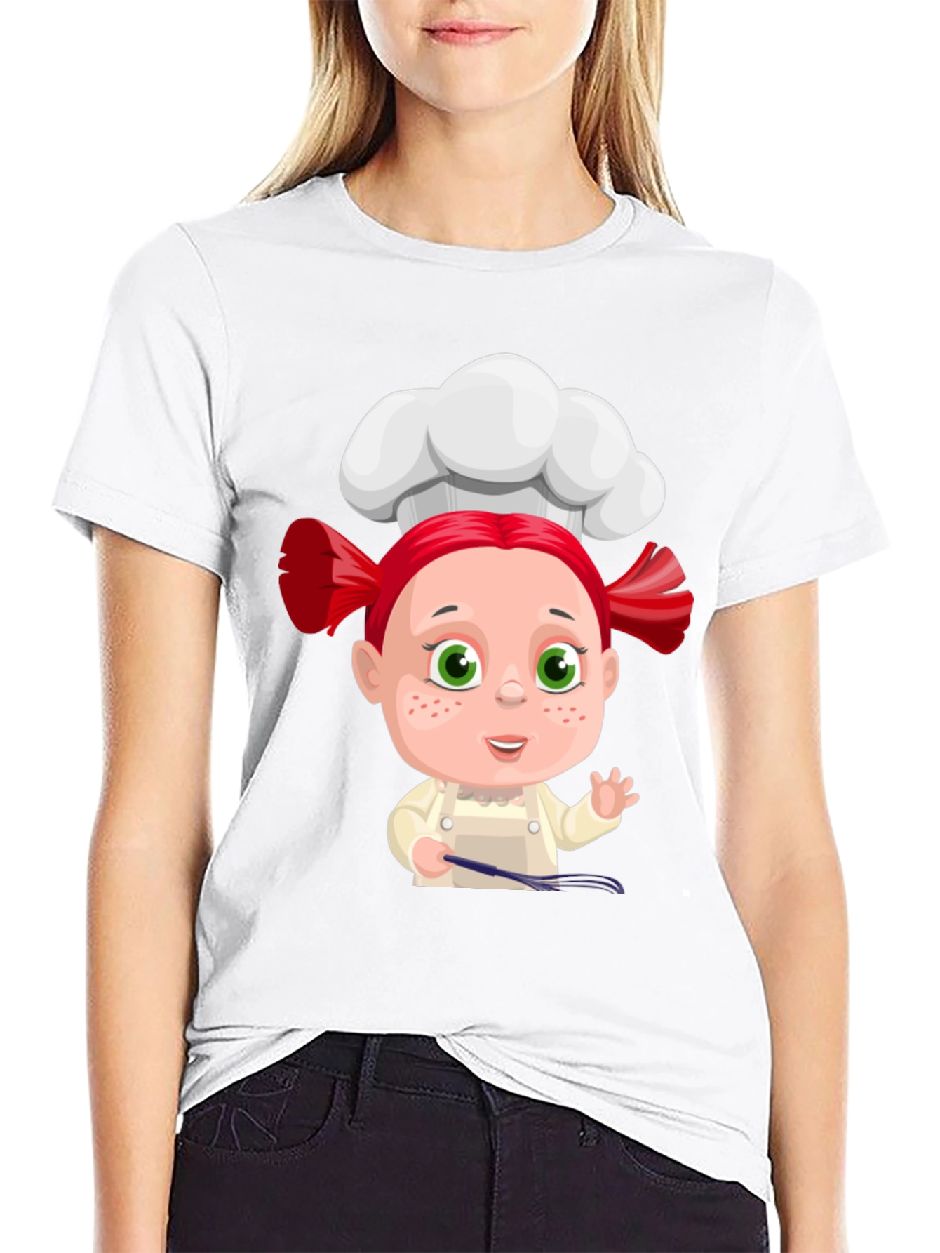 Black Chef Cartoon Graphic Tee view 9