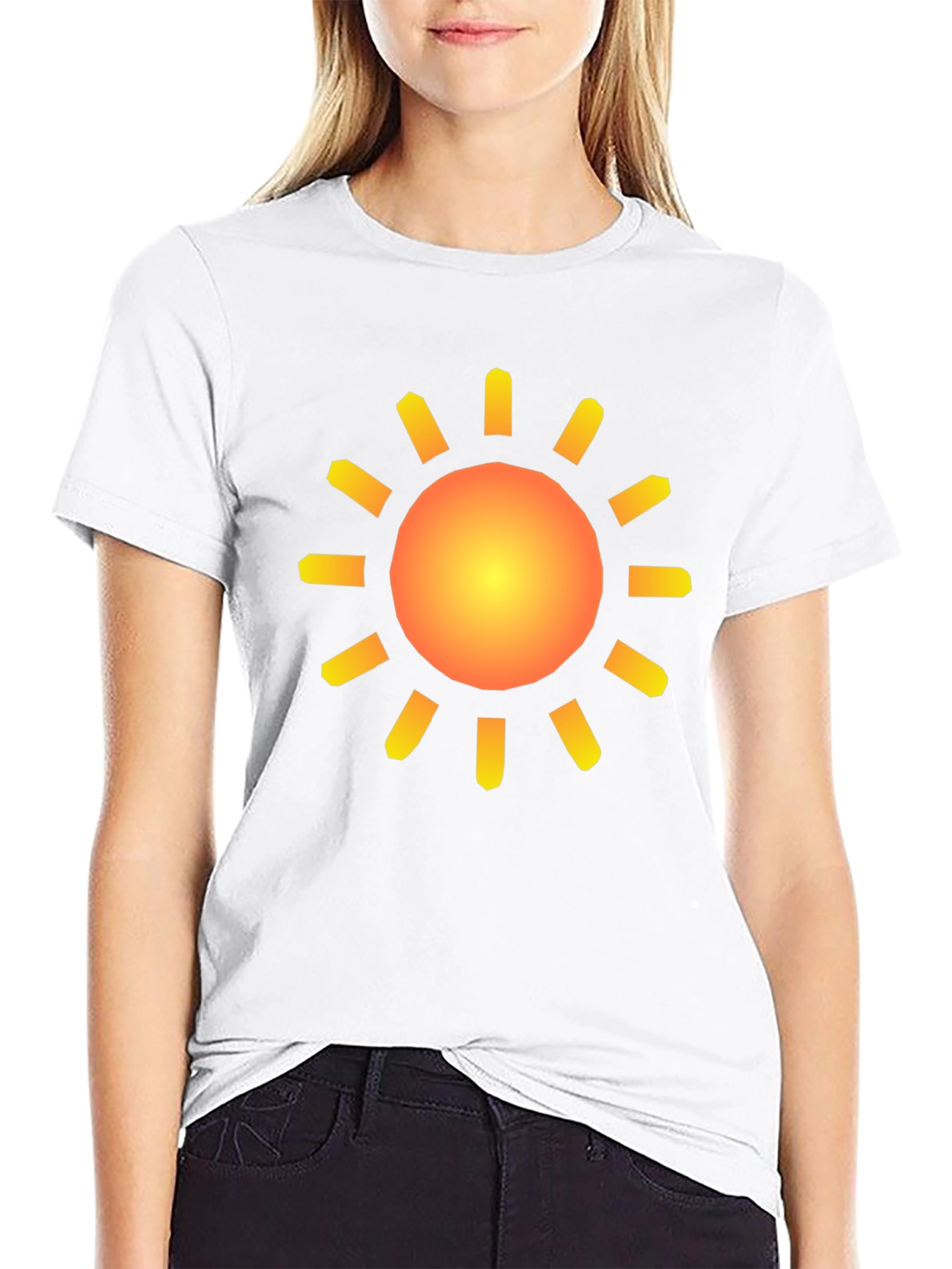 Black Sunny Day Graphic Tee - Black Cotton T-Shirt view 9