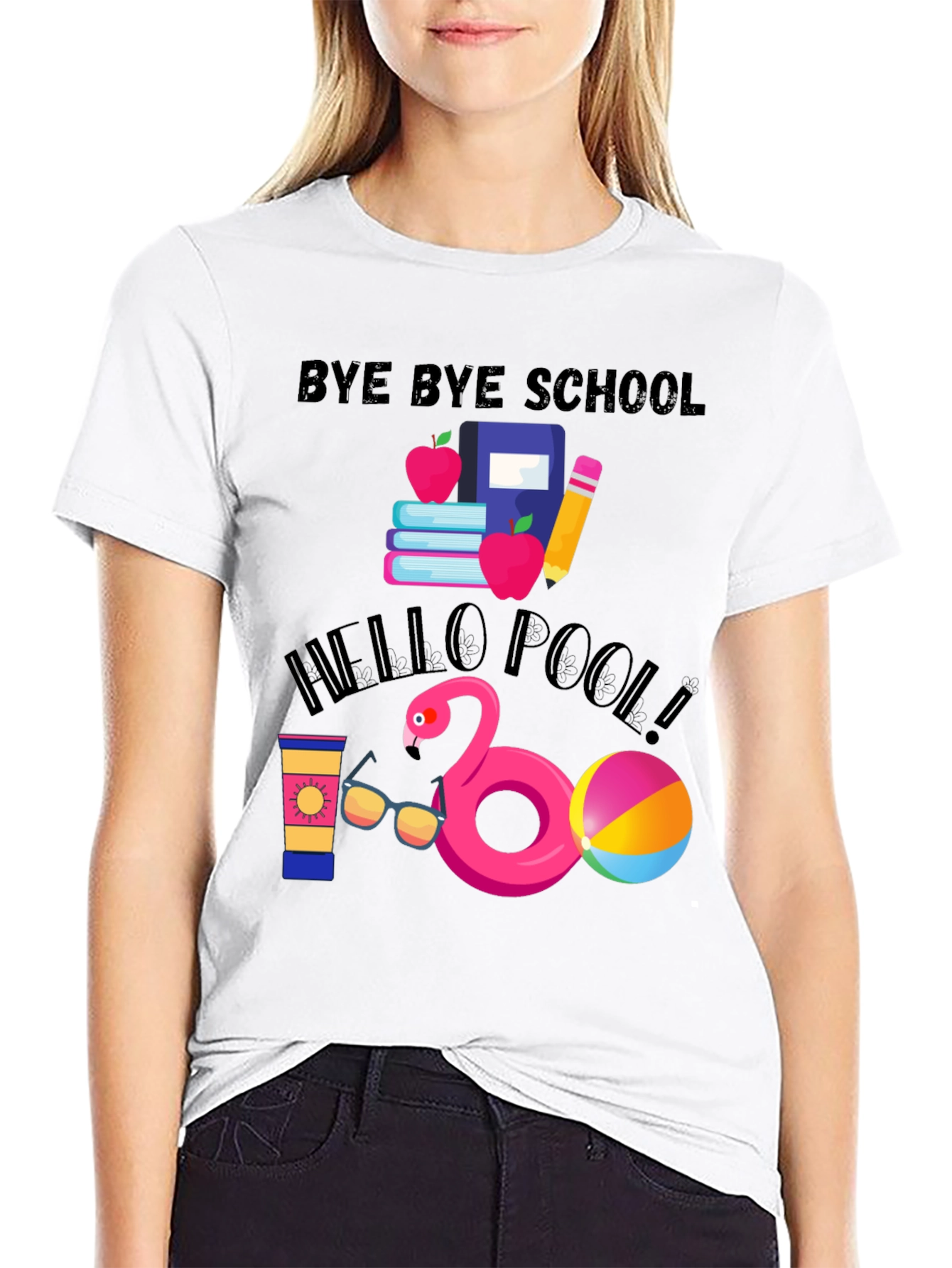 Bye Bye School Hello Pool T-Shirt - 9