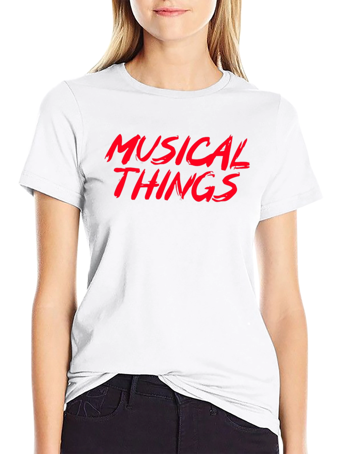 Black Musical Things Graphic Tee - Black view 9