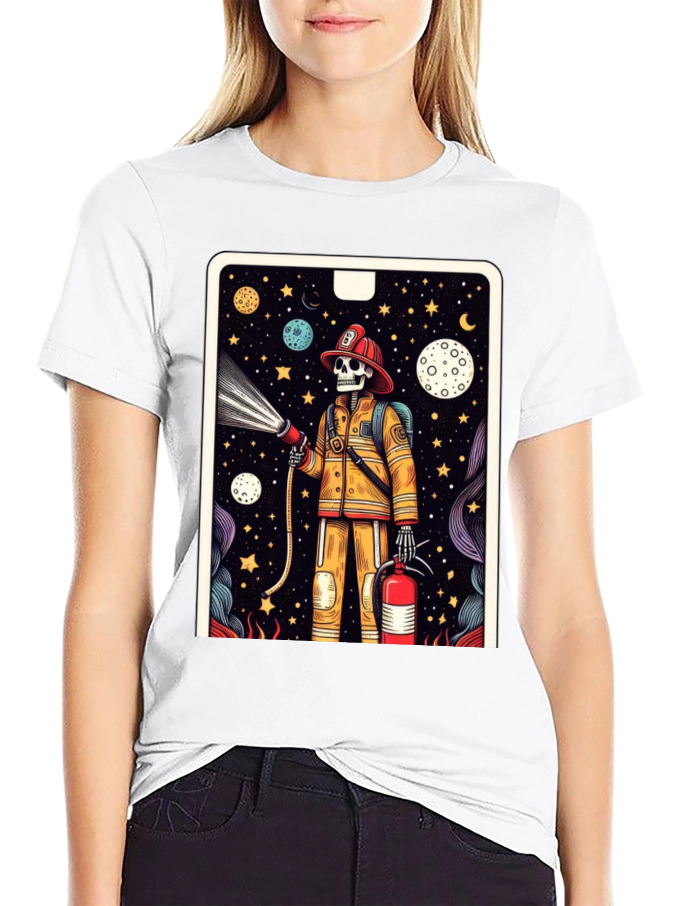 Skeleton Firefighter Graphic Tee - 9