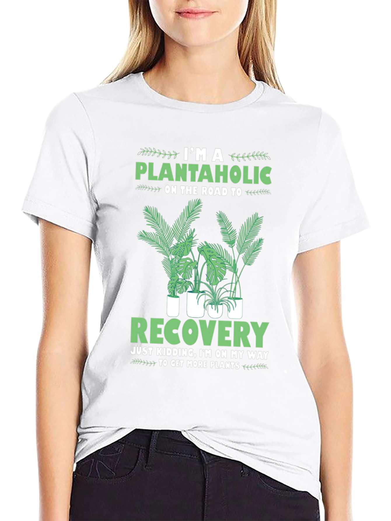 Black Plantaholic T-Shirt: I'm On My Way To Get More Plants! view 9