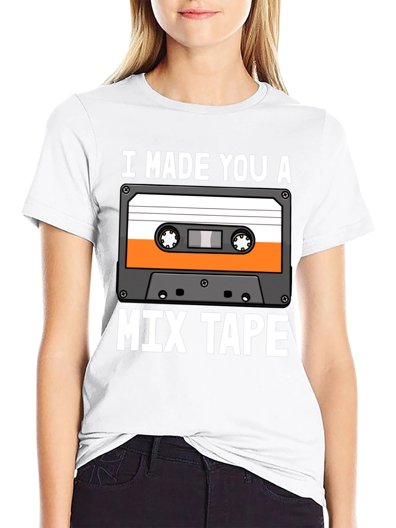 Black I Made You a Mixtape Graphic Tee view 9