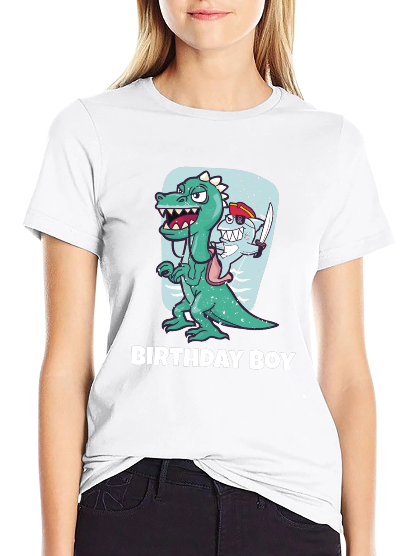 Black Birthday Boy Dinosaur T-Shirt view 9