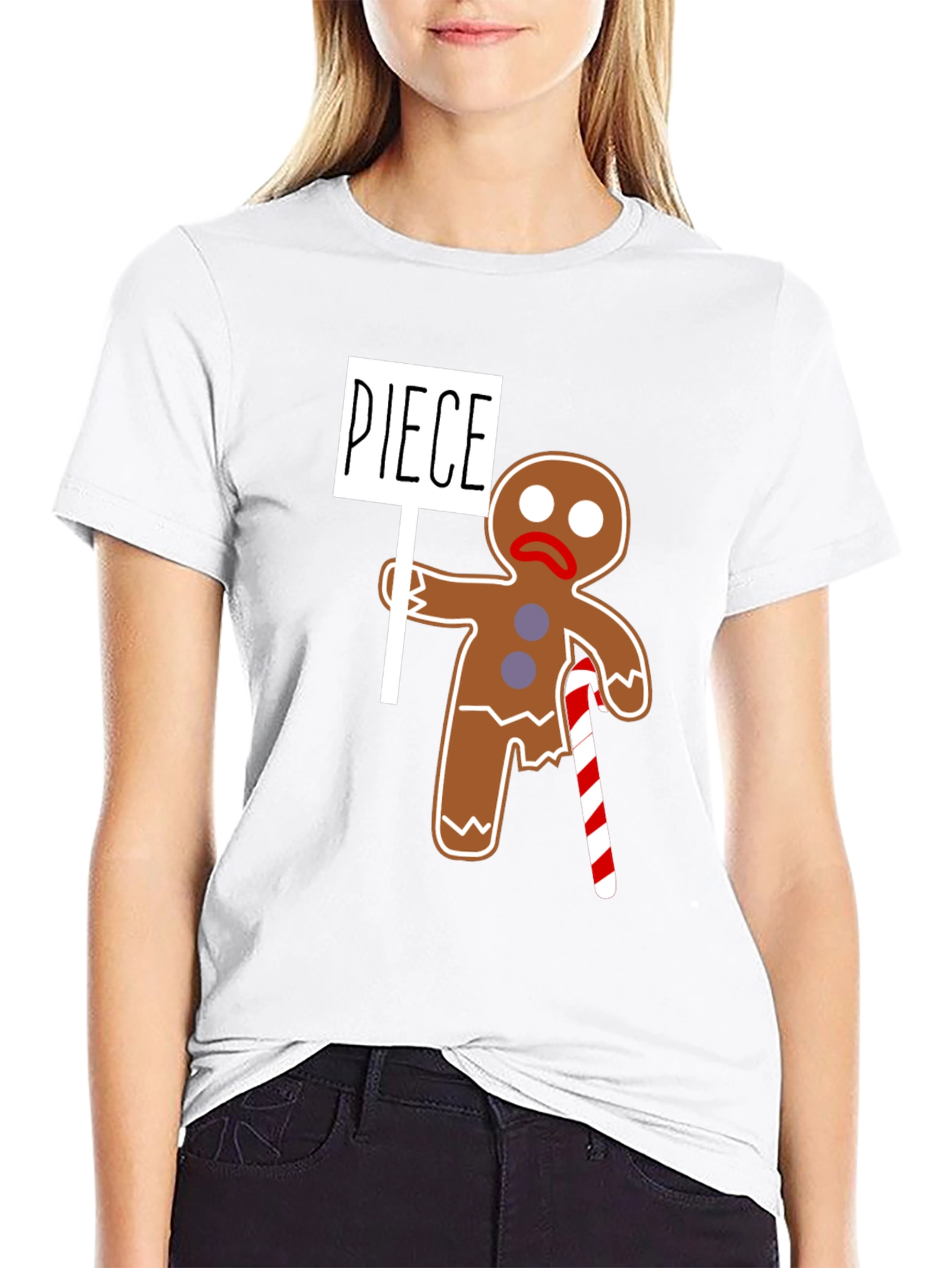 Funny Gingerbread Man Piece T-Shirt - 9