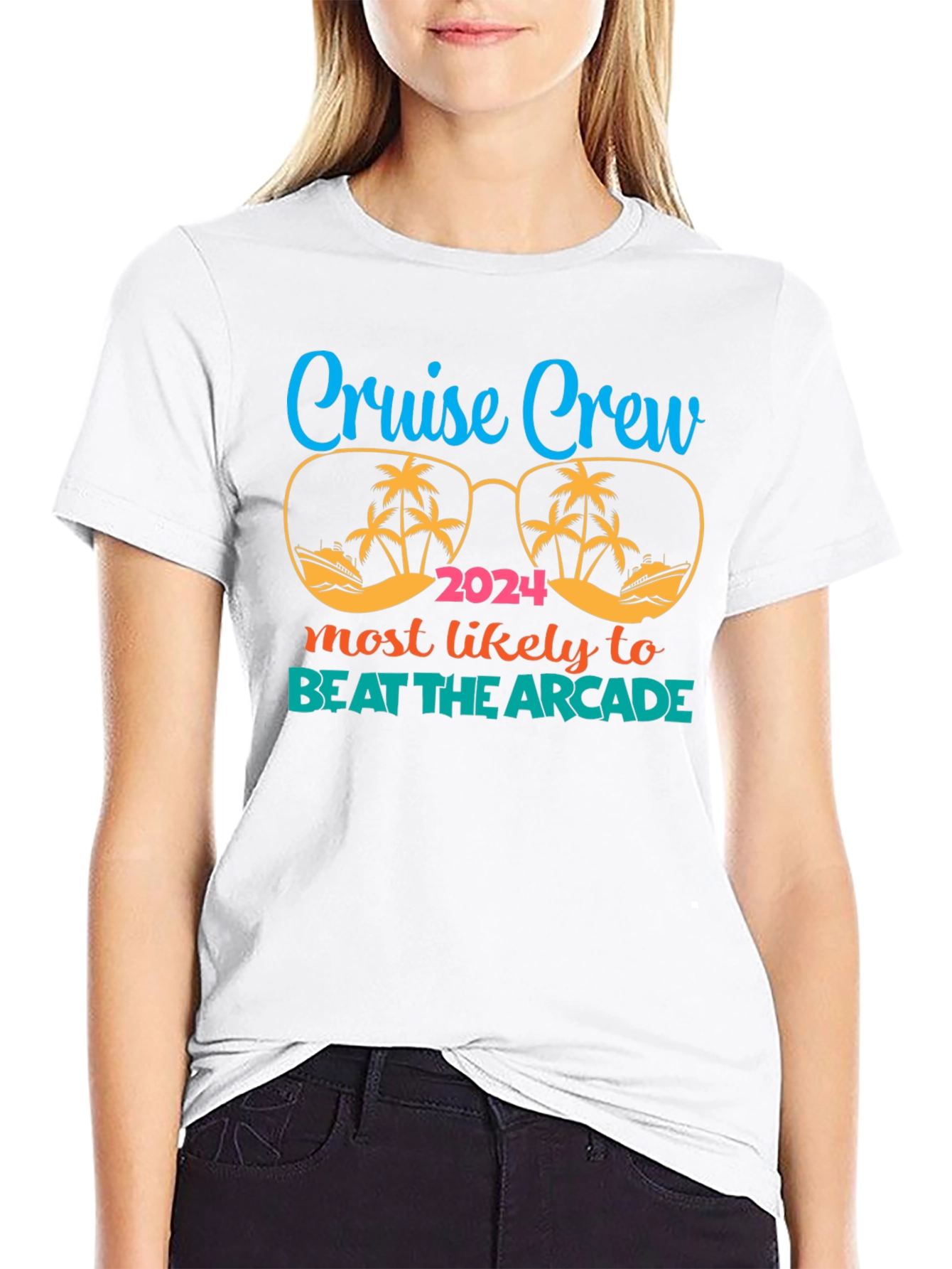 Black Cruise Crew 2024 Arcade T-Shirt view 9