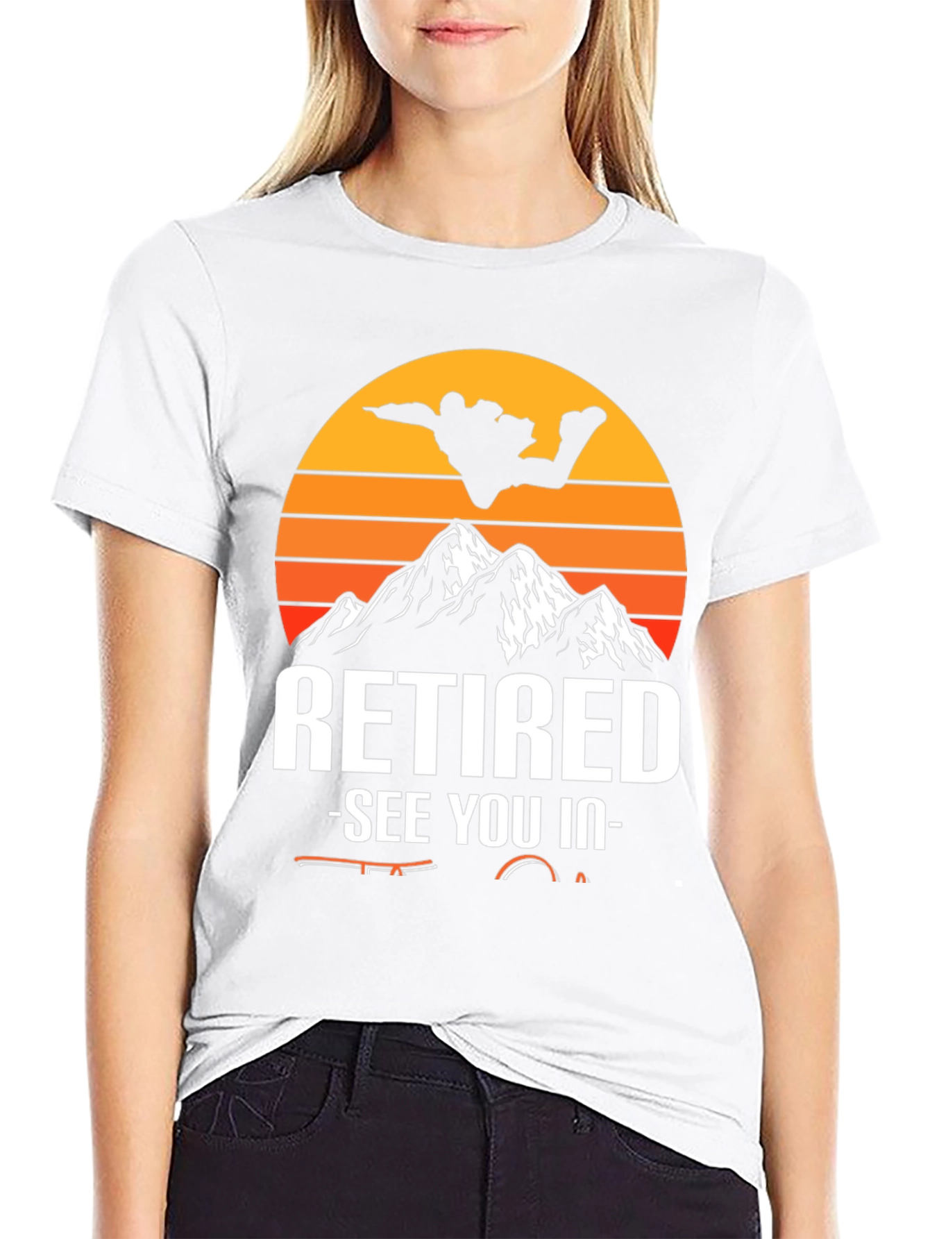 Black Retired Fishing Graphic T-Shirt view 9