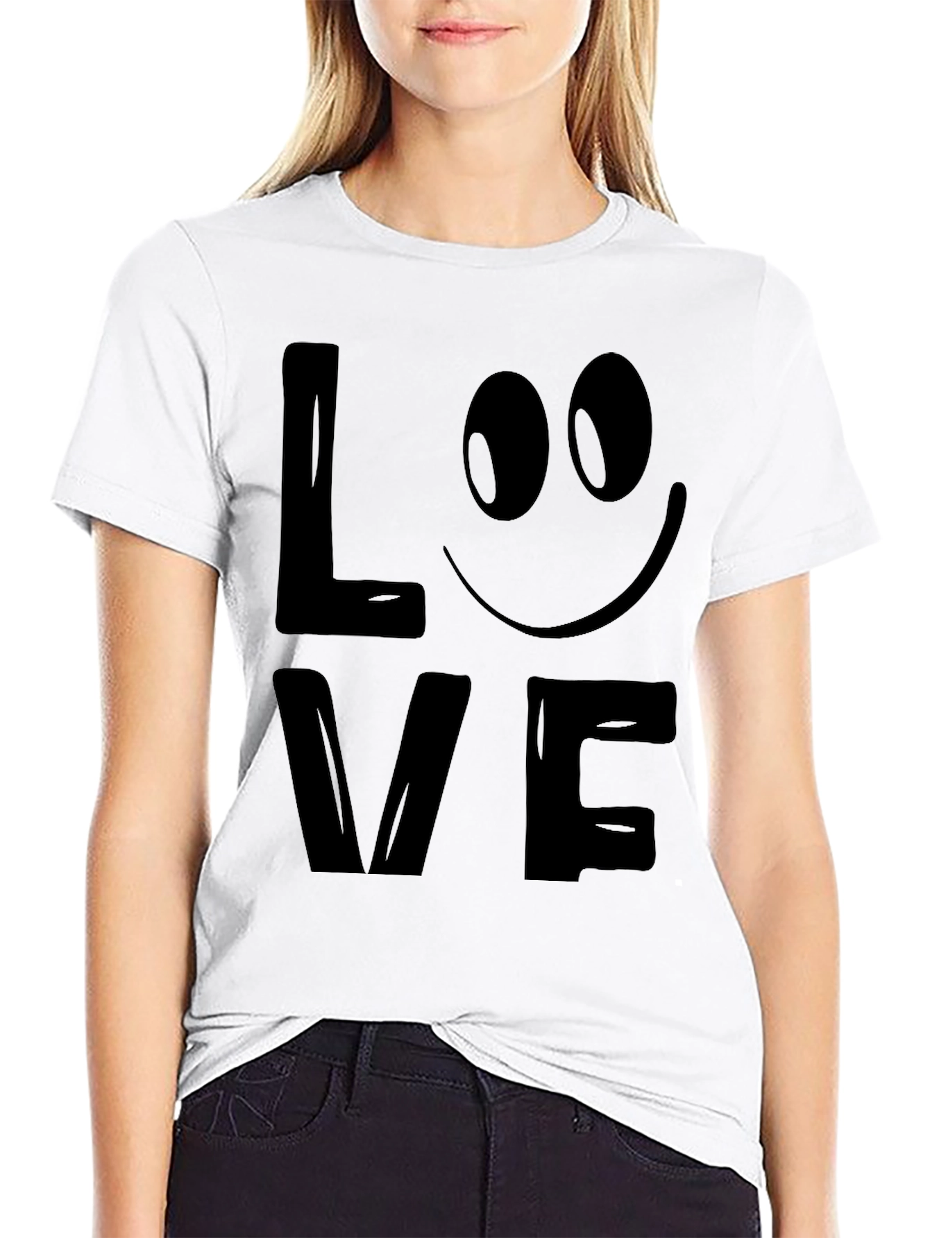 Black Love Graphic T-Shirt - Men's Black Tee view 9