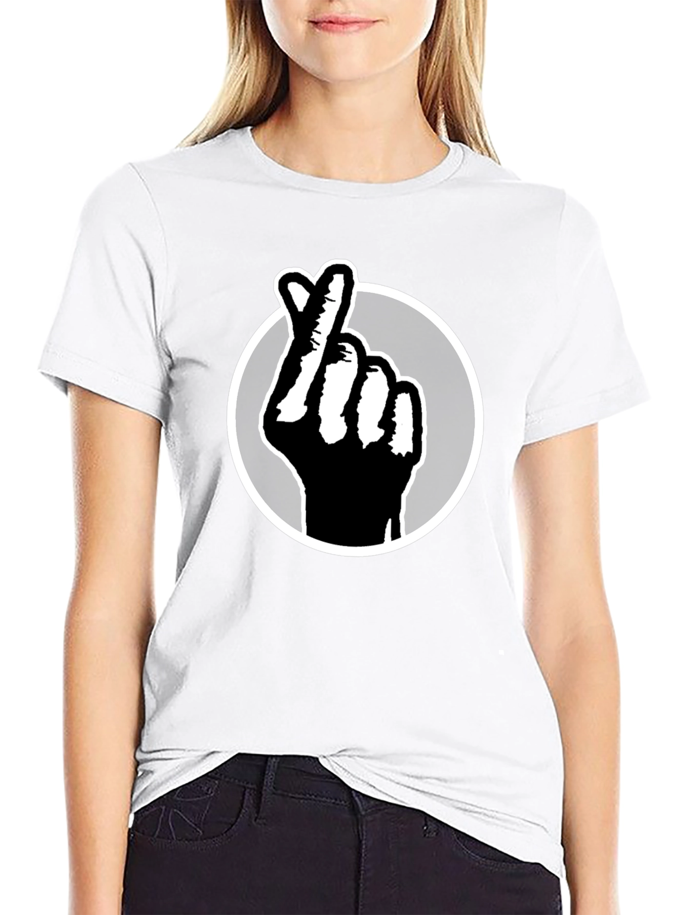 Black Heart Sign Graphic Tee - Trendy Fashion view 9