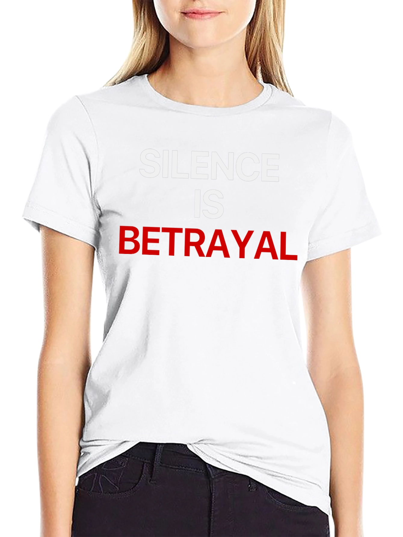 Black Silence is Betrayal Graphic Tee view 9