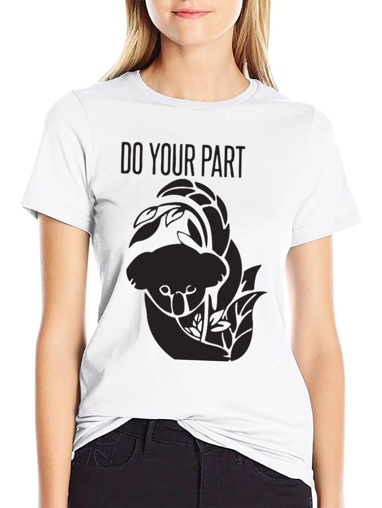 Black Do Your Part Koala Tee - Conservation T-Shirt view 9