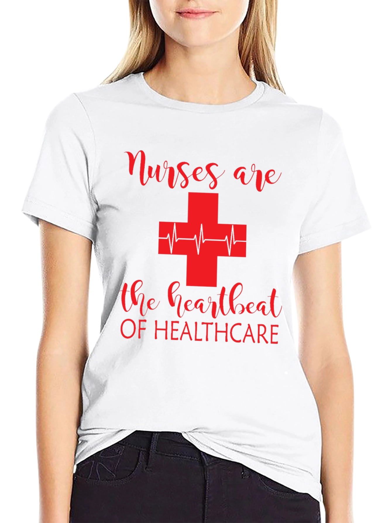 Black Nurses are the Heartbeat of Healthcare T-Shirt view 9