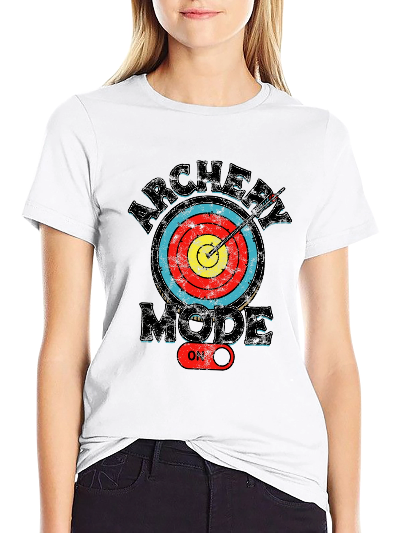 Black Archery Mode On T-Shirt view 9