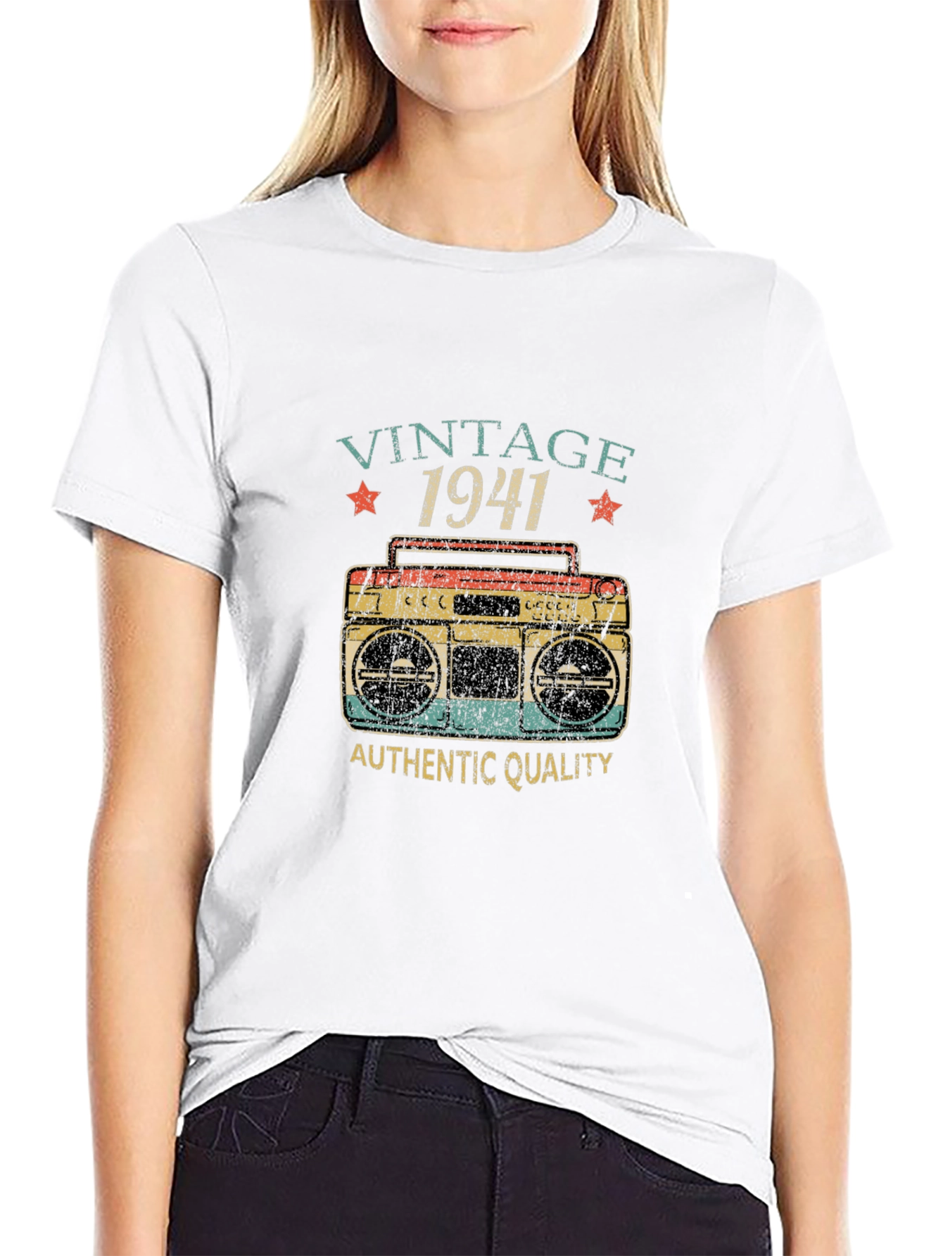 Black Vintage 1941 Authentic Quality T-Shirt view 9