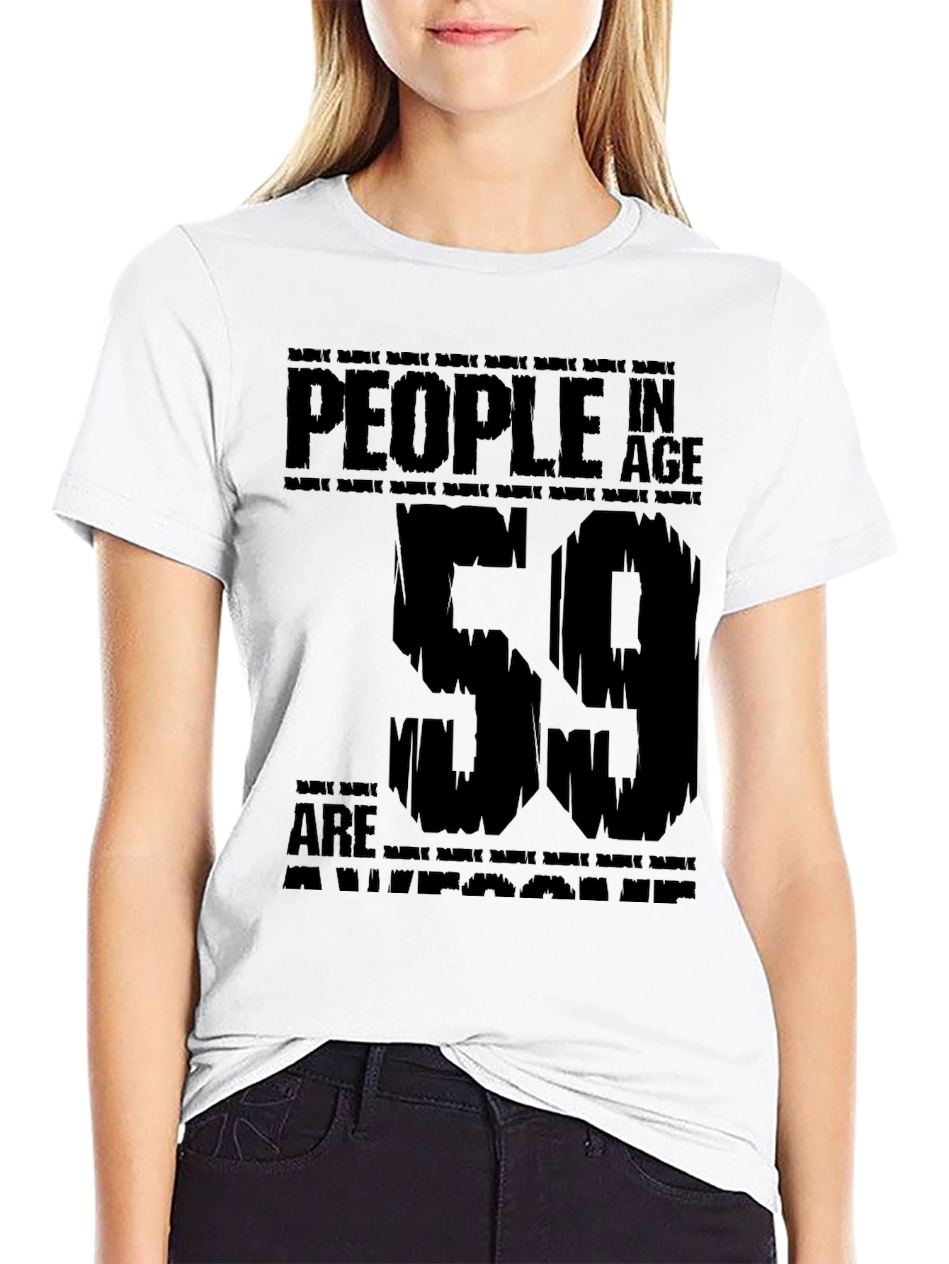 Black People in Age 59 are Awesome T-Shirt view 9