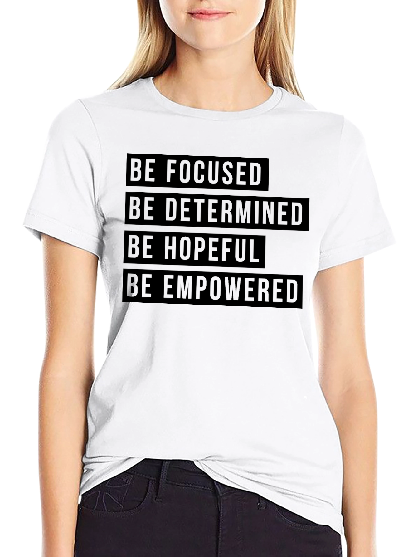 Motivational T-Shirt: Focused, Determined, Hopeful, Empowered - 9