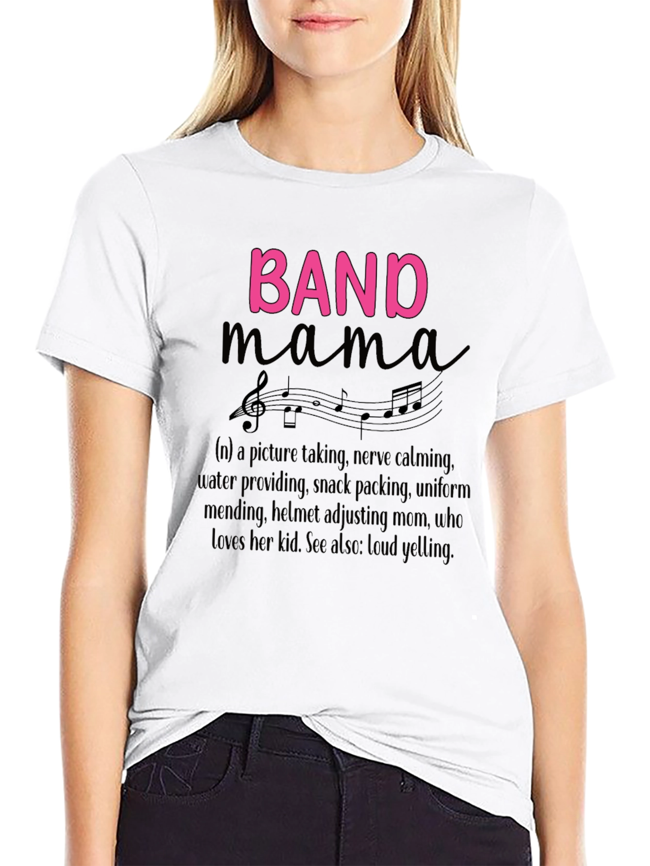 Black Band Mama Graphic T-Shirt view 9