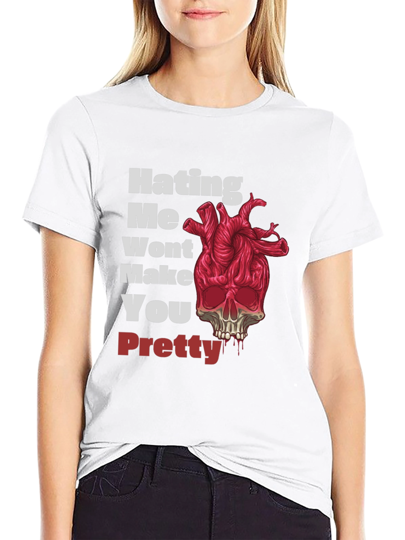 Black Hating Me Won't Make You Pretty Graphic Tee view 9