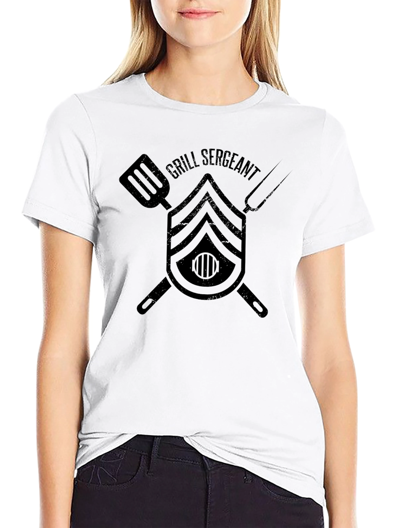 Black Grill Sergeant Black Graphic T-Shirt view 9