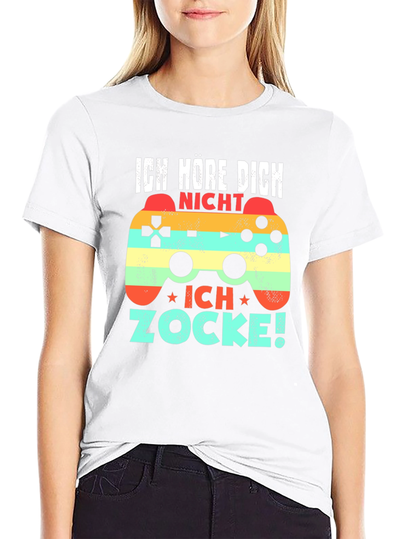 Black Gamer T-Shirt - Ich Zocke! view 9