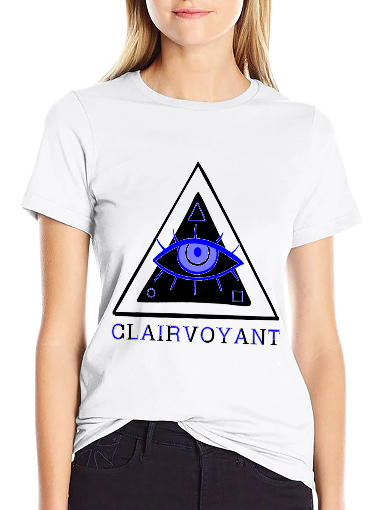 Black Clairvoyant T-Shirt - All Seeing Eye Graphic Tee view 9