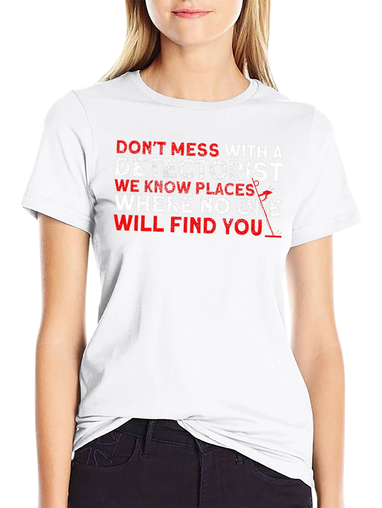 Black Detectorist T-Shirt: Don't Mess With Us view 9