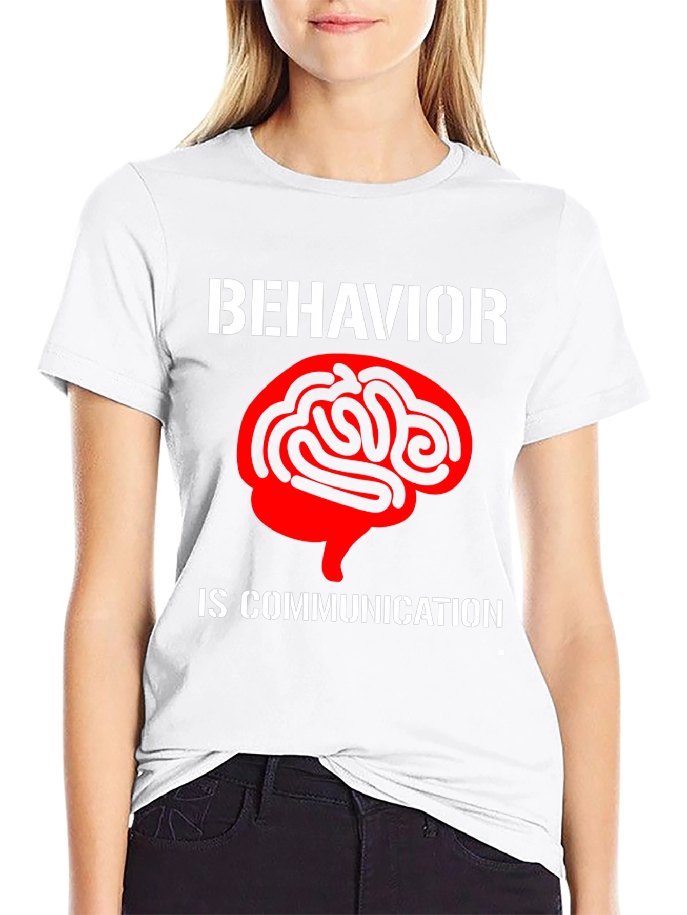 Black Behavior is Communication Graphic Tee view 9