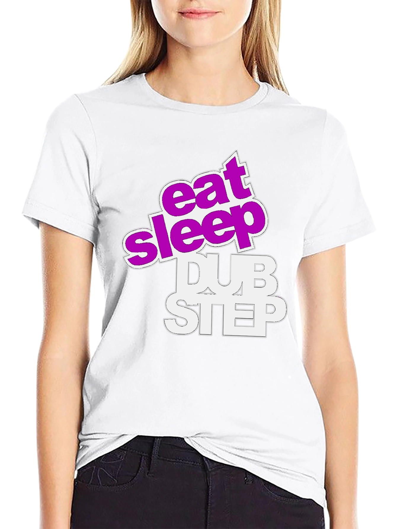 Black Eat Sleep Dubstep Graphic Tee view 9