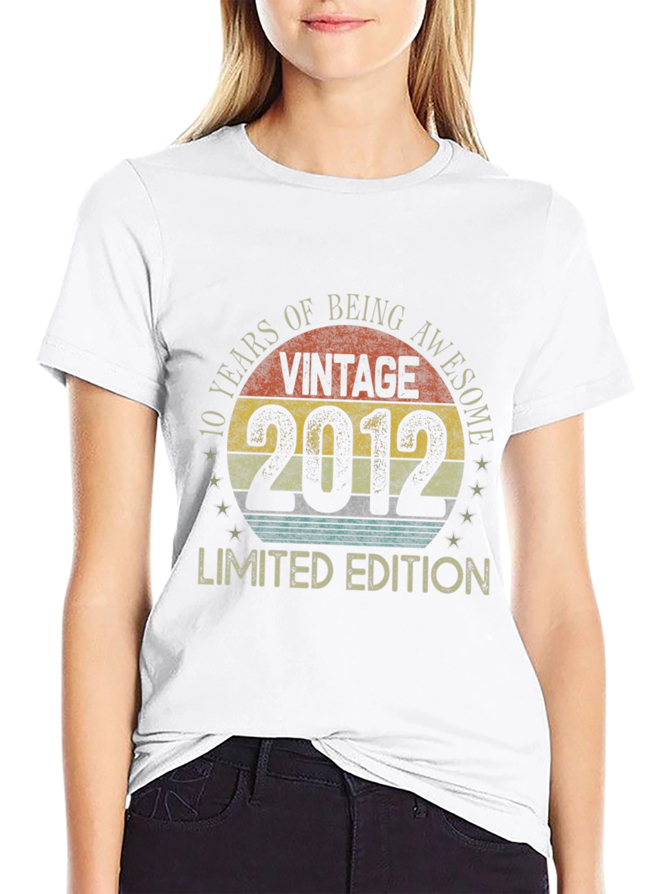 Black Vintage 2012 Limited Edition 10th Anniversary T-Shirt view 9