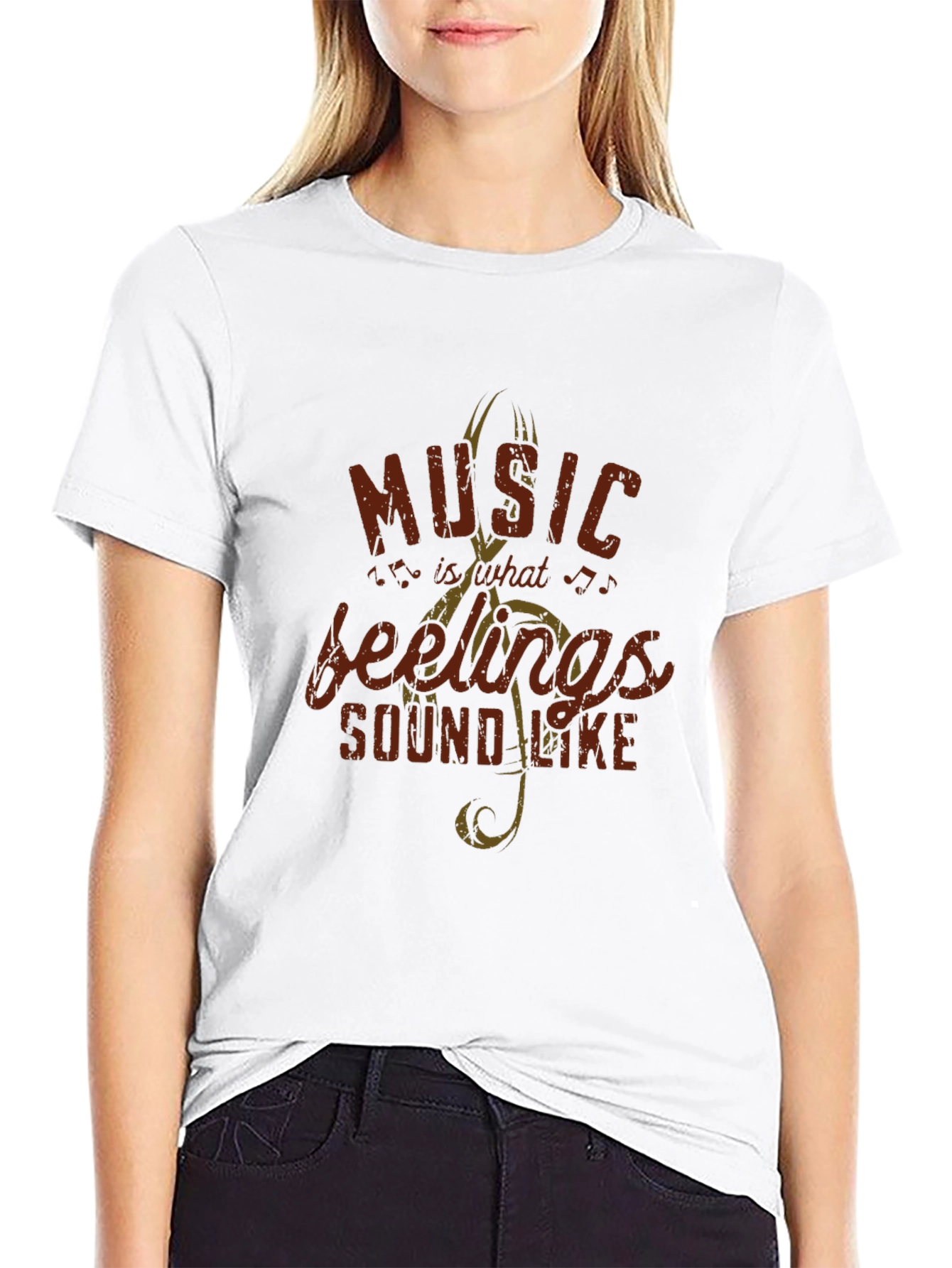 Black Music is What Feelings Sound Like Tee view 9