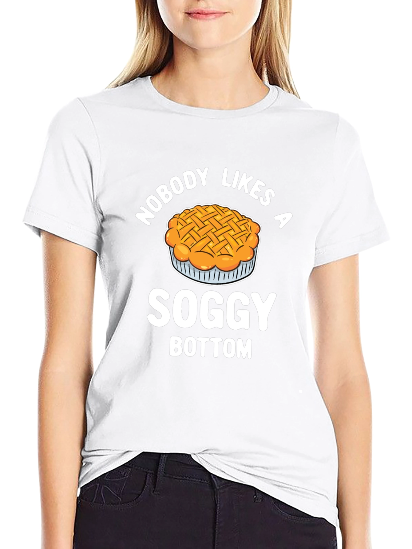 Black Soggy Bottom Pie T-Shirt Funny Foodie Tee view 9