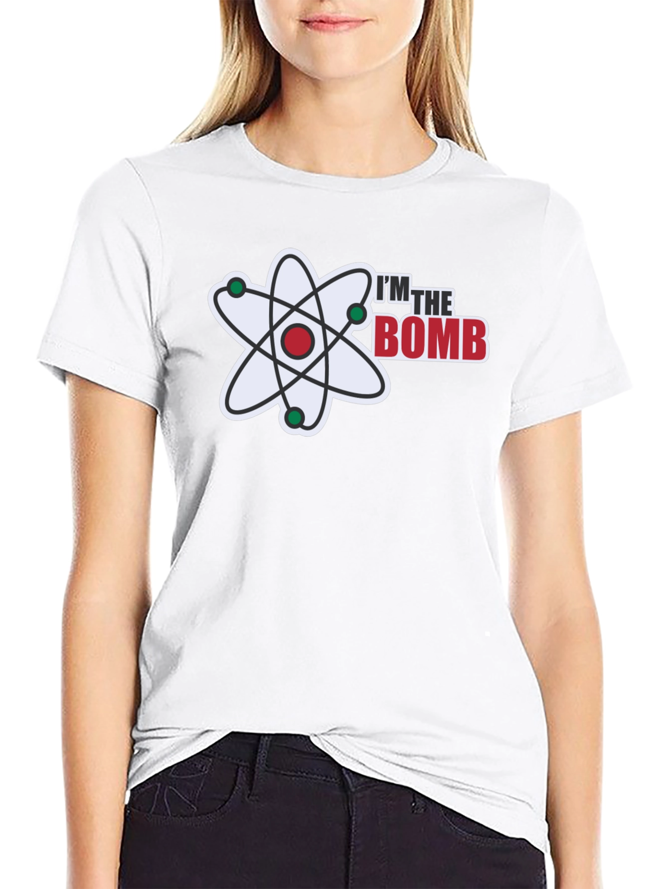 Black I'm the Bomb T-Shirt - Atomic Design view 9