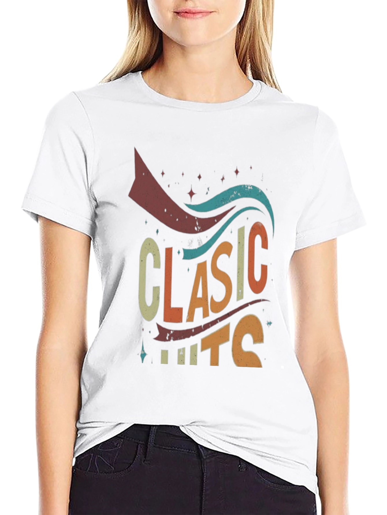 Black Classic Hits Retro Graphic T-Shirt view 9