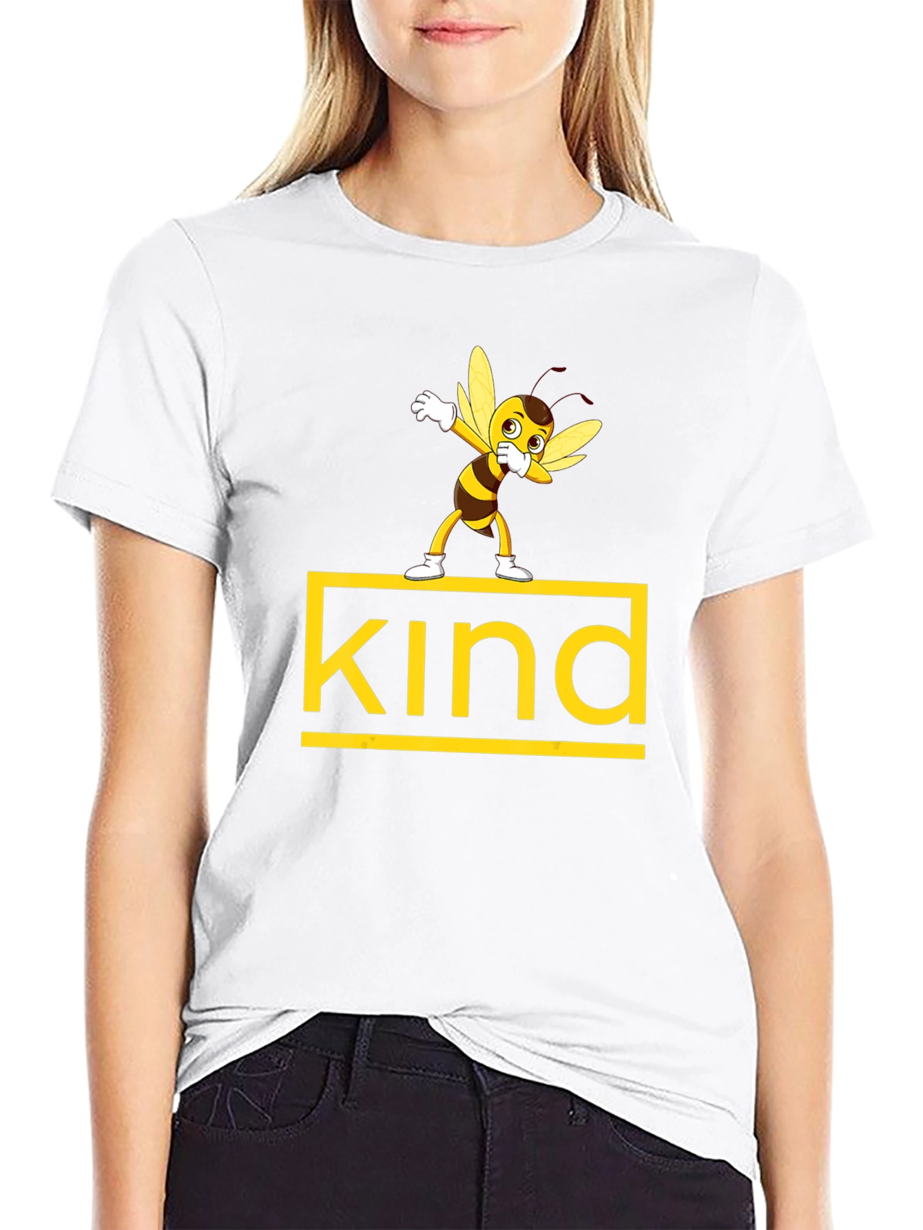 Black Bee Kind Black T-Shirt view 9