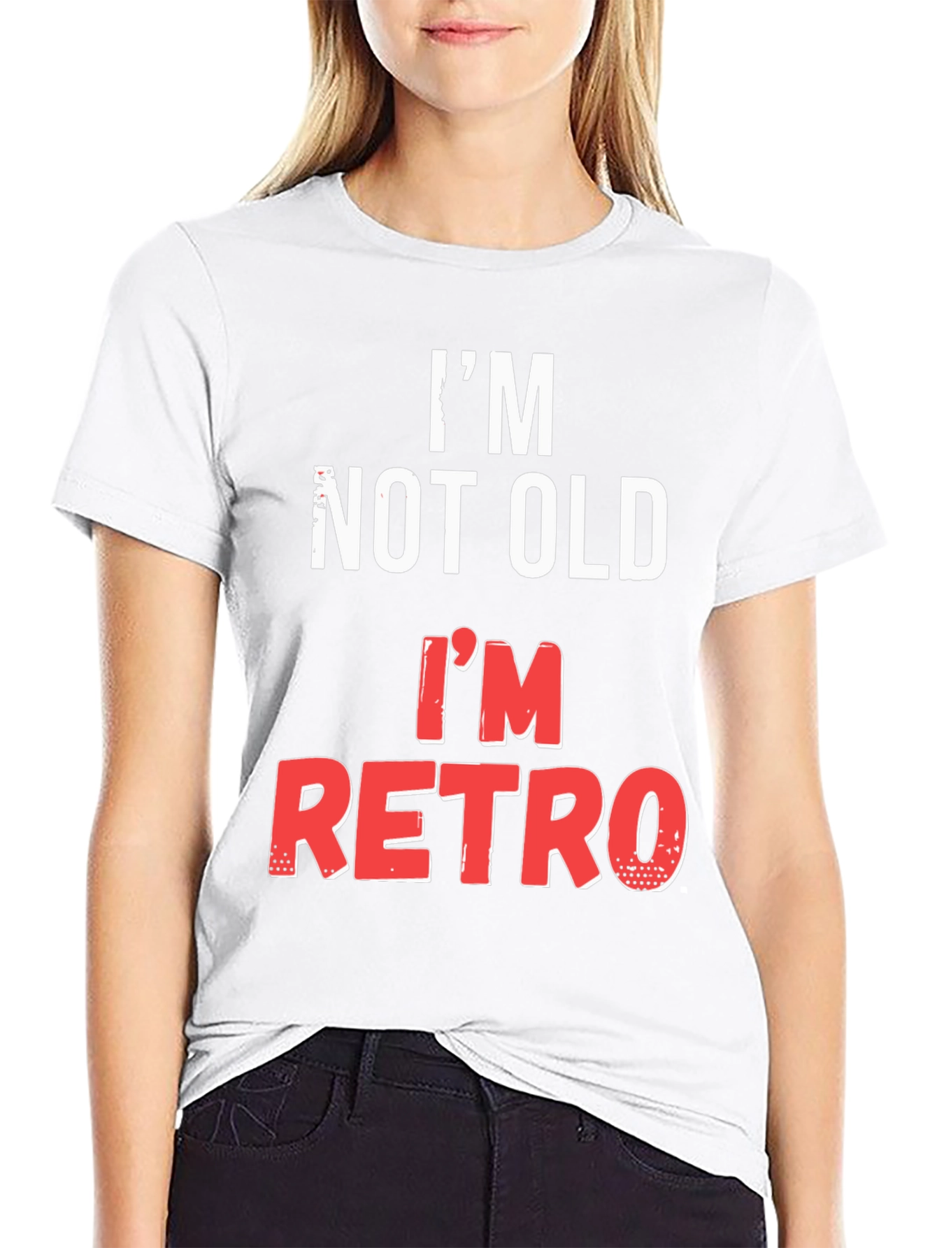 Black I'm Not Old, I'm Retro T-Shirt view 9