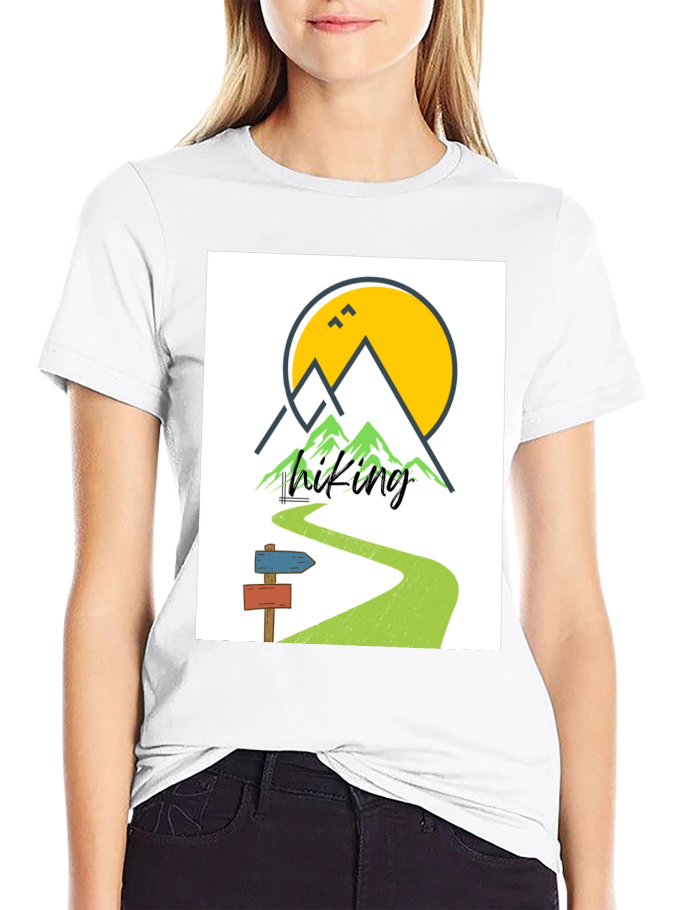Black Hiking Adventure T-Shirt - Nature Explorer Tee view 9