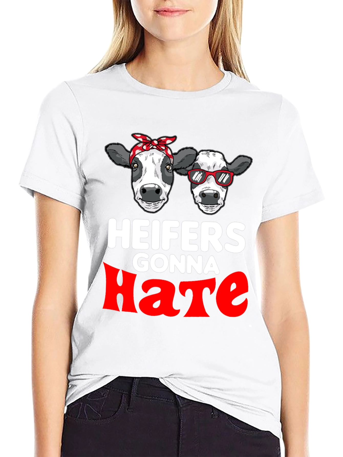 Black Heifers Gonna Hate Graphic T-Shirt view 9